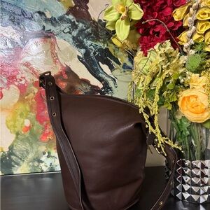 Vintage Coach Brown Hobo Bag